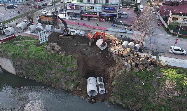 40 milyon TL'lik yağmur suyu hattı yatırımı