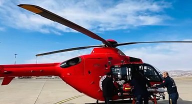 5 aylık bebek ambulans helikopterle Elazığ'a sevk edildi