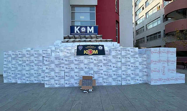 Adana'da 7 milyon 50 bin adet kaçak makaron ele geçirildi