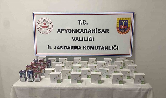 Afyonkarahisar'da kaçak elektronik sigara ele geçirildi