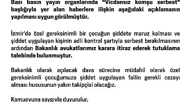 Aile ve Sosyal Hizmetler Bakanlığı avukatları vicdansız komşu için tutuklama talebinde bulundu