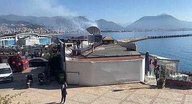 Alanya'da baca yangını korkuttu