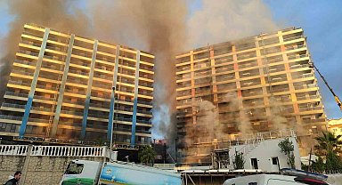 Alanya'da otel inşaatındaki yangın kontrol altına alındı