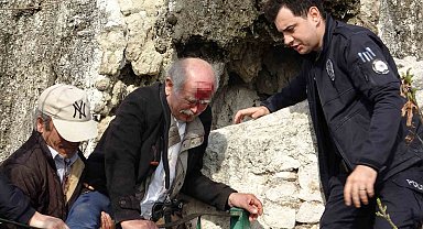 Alkol alıp falezlerden düştü, sağlık görevlisine "Sen de her şeye karışıyorsun" dedi