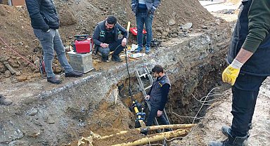 Alt yapı çalışmasında doğal gaz borusu delindi