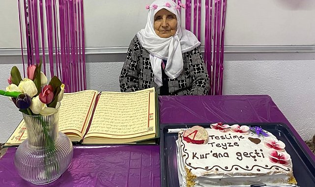 Amasyalı Teslime Nine 4 ayda Kur'an-ı Kerim okumayı öğrendi