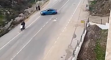 Anne ve çocuğunu tehlikeye atan maganda yakalandı