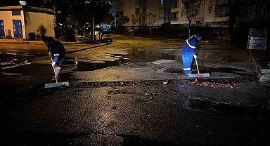 ASAT ekiplerinin yağmur mesaisi gece boyunca sürdü