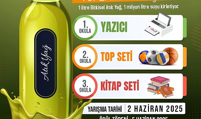 Atakum'da liseler arası bitkisel atık yağ toplama yarışması