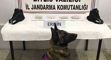 Ayakkabı tabanından eroin çıktı