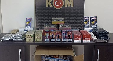 Aydın'da 11 bin 400 adet doldurulmuş makaron ele geçirildi