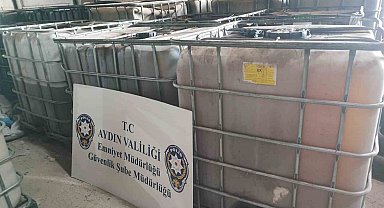 Aydın'da 2 bin 940 litre tağşiş yağ ele geçirildi