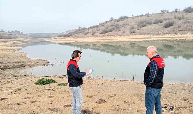 Babaeski'de göletlerde denetim gerçekleştirildi