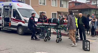 Bartın'da motosiklet yaya çarptı: 1 yaralı