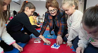 Başkan Çelik çocuklarla eğlenceli vakit geçirdi