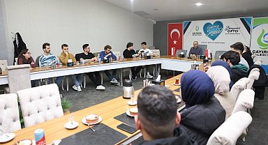 Başkan Çiftçi, üniversite öğrencileri ile bir araya geldi