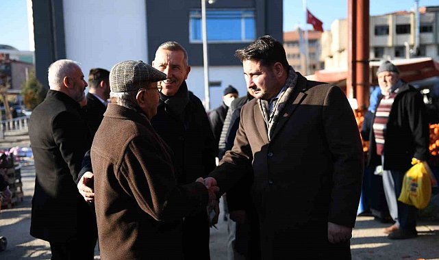 Başkan Çırpanoğlu'ndan pazar esnafına ziyaret