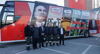 Başkan Yalım yeni araçları bizzat tanıtarak kültür turlarının müjdesini verdi