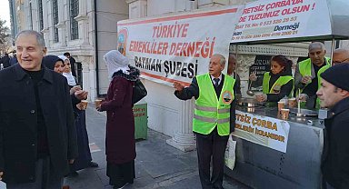 Batman'da emeklilerden 2 bin kişilik ücretsiz çorba ikramı