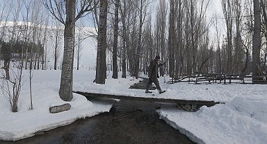 Bayburt kuru soğuk ve ayaza teslim oldu kent buz tuttu