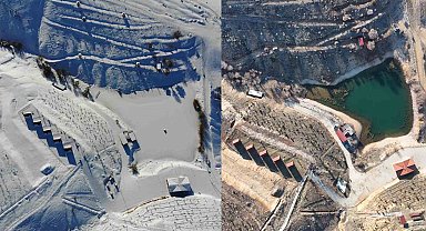 Bin 744 rakımlı Dinek Dağı, 2023 ve 2024 yıllarında olduğu gibi bu Ocak ayını da karsız geçiriyor