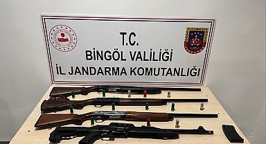 Bingöl'de 4 adet av tüfeği ele geçirildi