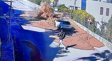 Bodrum'da ana su hattı bomba gibi patladı