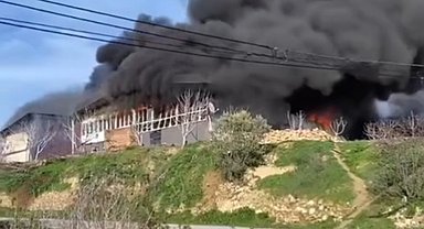 Bozdoğan'da iş yeri yangını