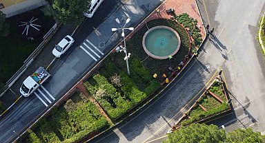 Bozdoğan'da mevsimlik çiçeklerin dikimi yapıldı