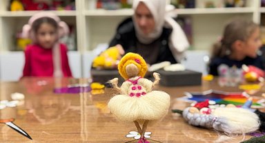 Bu atölyede çocuklar, yardımlaşmayı ve paylaşmanın önemini öğrendi