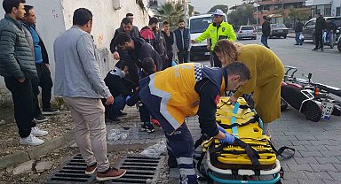 Buharkent'te motosiklet kazası: 2 yaralı