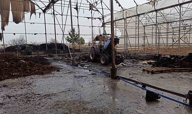 Burdur'da sera yangını