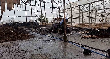 Burdur'da sera yangını