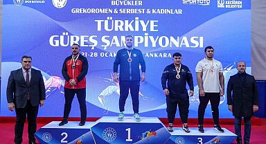 Büyükler Serbest Türkiye Güreş Şampiyonası'nda üçüncü gün sona erdi