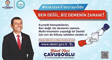 Büyükşehir DESKİ'den dayanışma örneği: 'Askıda Fatura'