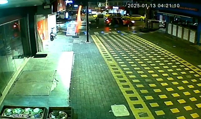 Çağırdığı adamı 3 erkek arkadaşıyla gasbetti, o anlar güvenlik kamerasına yansıdı