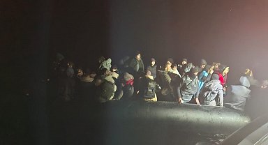 Çanakkale açıklarında 72 kaçak göçmen kurtarıldı