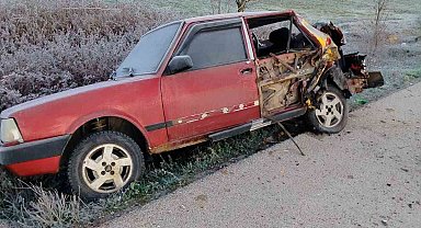 Çanakkale'de arıza yapan araç kaza yapmış halde bulundu