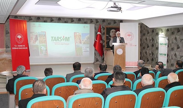 Çiftçilere tarım sektöründeki risklere karşı tarım sigortası anlatıldı
