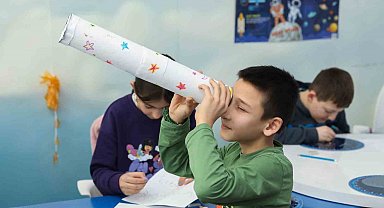 Çocuklar ara tatili bilimle geçiriyor
