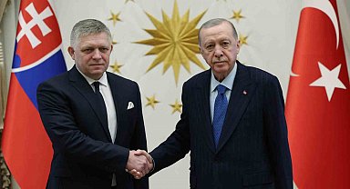 Cumhurbaşkanı Erdoğan, Slovakya Başbakanı Fico'yu resmi törenle karşıladı