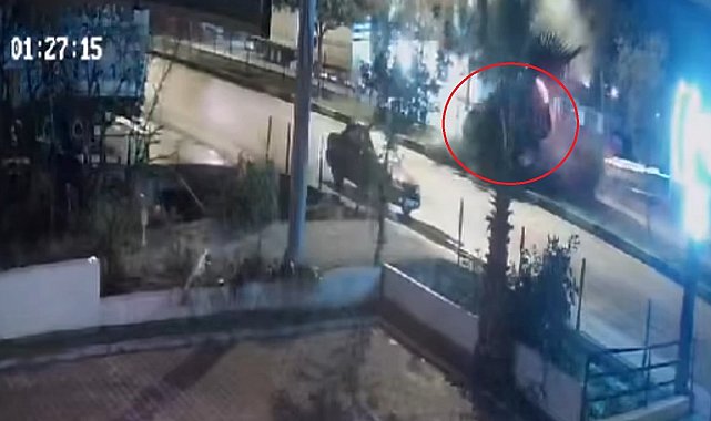 Demre'de 1 kişinin hayatını kaybettiği kaza güvenlik kamerasında