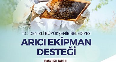 Denizli Büyükşehirden arıcılara ekipman desteği