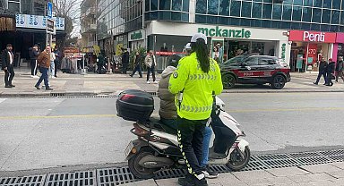 Denizli'nin en işlek caddesinde trafik ve asayiş denetimi