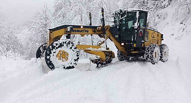 Doğu Karadeniz'de 338 köy yolu kar nedeniyle ulaşıma kapandı