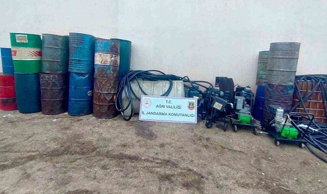 Doğubayazıt'ta 2 bin litre kaçak akaryakıt ele geçirildi