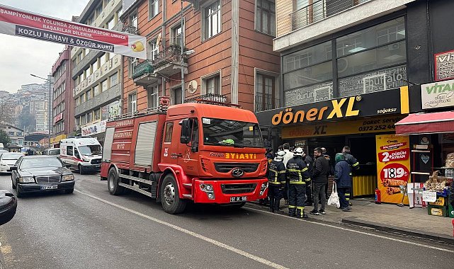 Dönercide fritözden çıkan yangın korkuttu