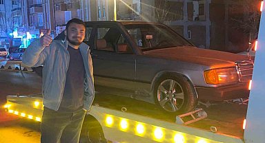 Drift atıp 46 bin lira ceza yedi, aracıyla hatıra fotoğrafı çektirdi