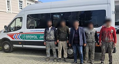 Durdurulan araçta 4 düzensiz göçmen yakalandı