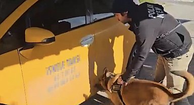 Durdurulan ticari taksiden 5 kilogram 50 gram skunk ele geçirildi